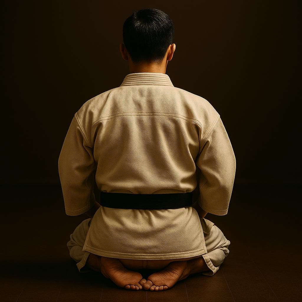 Karateka em seiza